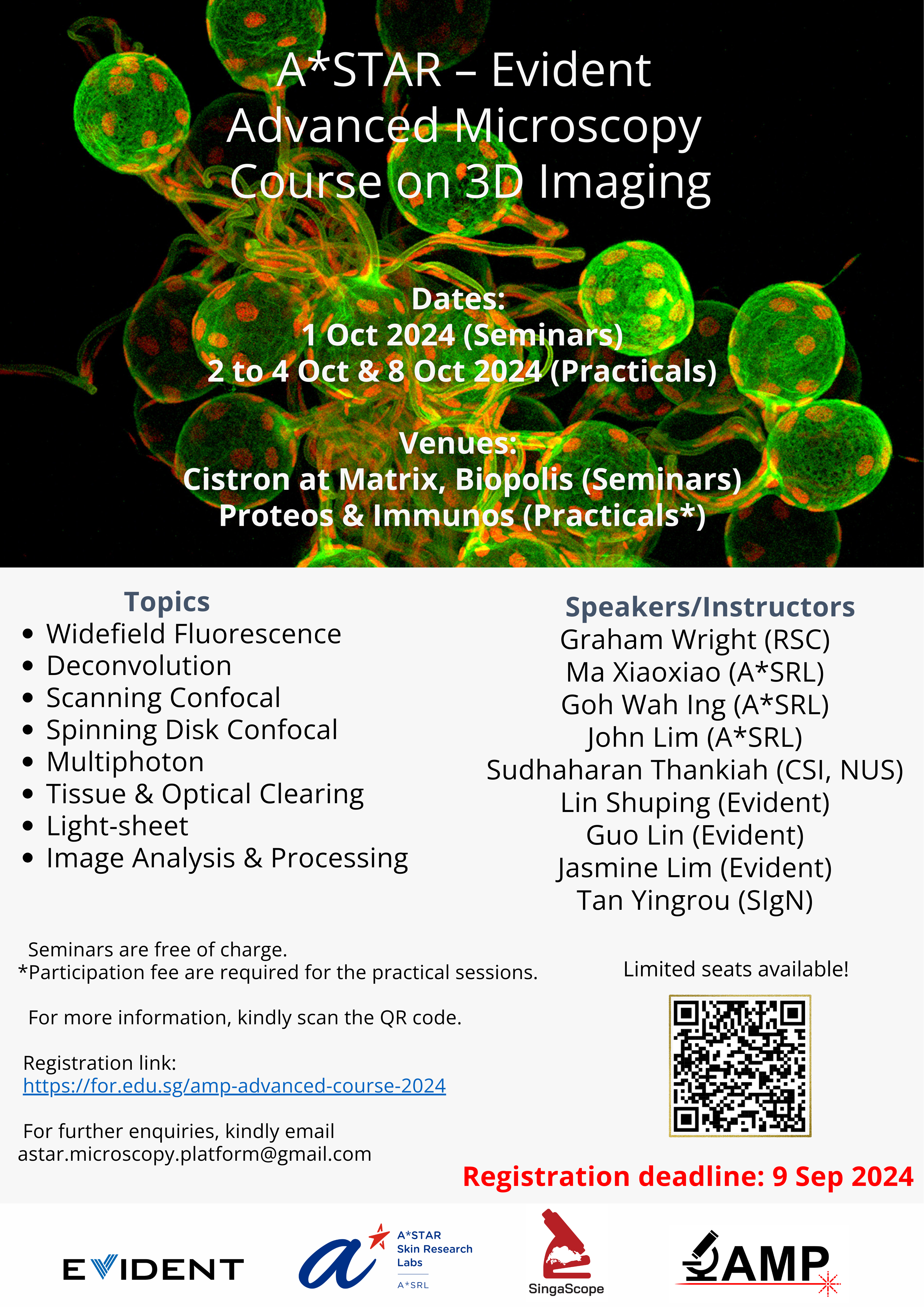 ASTAR Evident Advanced Microscopy course 2024