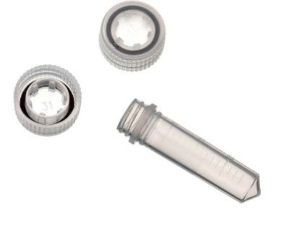 Picture of Micro Tubes 2.0ml, with screw caps, non-sterile