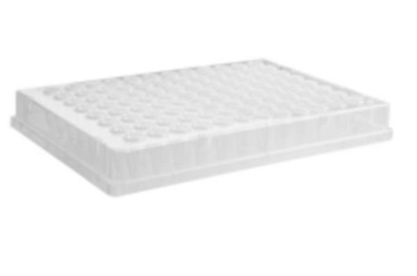 Picture of Axygen - Plate, 96-Well, Not-Treated, Polypropylene, Flat Top, 200uL, Non-Sterile, robotic friendly full skirt