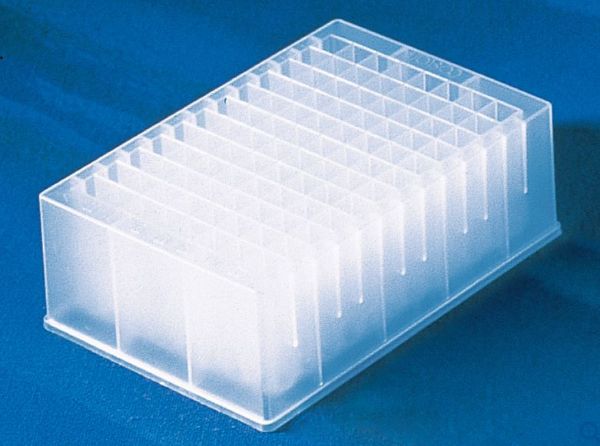 Picture of Corning (2mL) Plate, 96-Well, Not-Treated, Polypropylene, V-Bottom, Sterile, Deep
