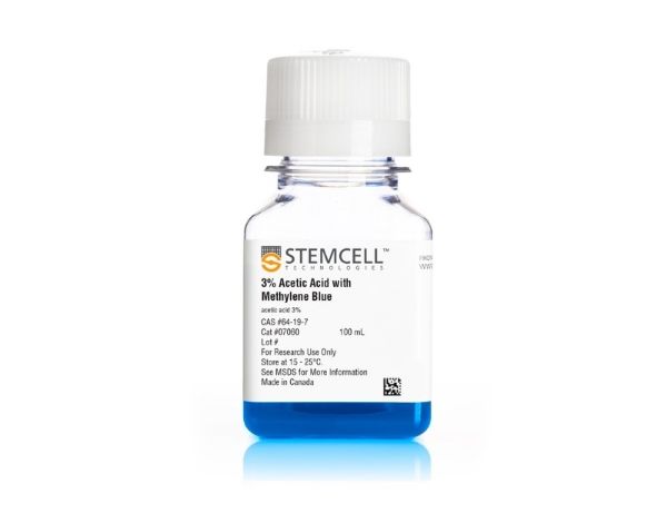 Picture of 3% Acetic Acid with Methylene Blue