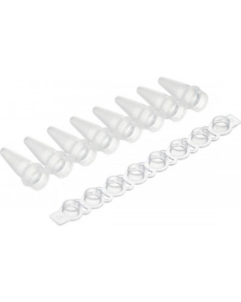 Picture of 0.2ml qPCR 8-strip tubes (w/ optical cap)