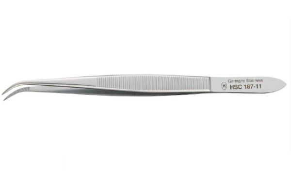 Picture of Fine Forceps, Angled, 115mm