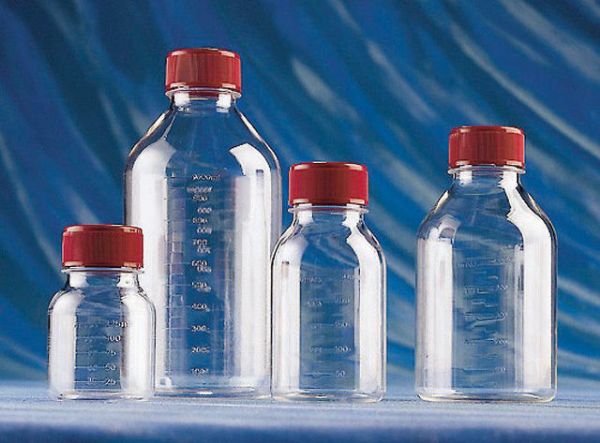  Costar® traditional, round, plastic storage bottles round clear polystyrene, sterile, bottle capacity 125 mL, cap 