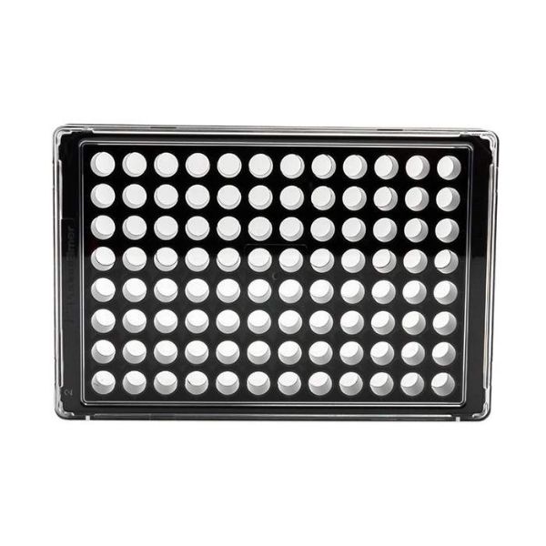 Picture of PhenoPlate 96-well, black, optically clear flat-bottom, tissue-culture treated, lids, case of 160