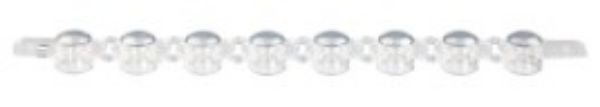 Picture of Axygen PCR 1 x 8 Strip Domed Caps, Fit 0.2 mL PCR Tube Strips, Clear, Nonsterile
