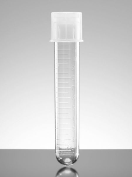 Picture of Falcon 14mL Round Bottom Polystyrene Test Tube, with Snap Cap, Sterile, 25/Pack, 500/Case