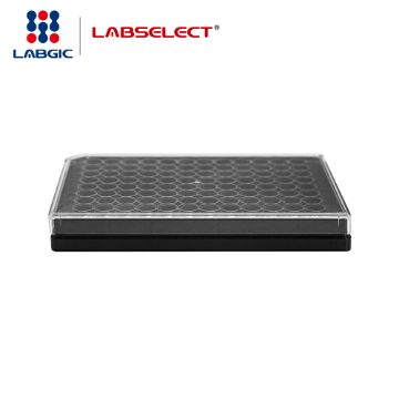 Picture of Labselect - (340-392uL) Plate, 96-Well, TC-Treated, Polystyrene, F-Bottom, Sterile, Black