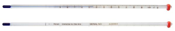 Picture of General Purpose Blue Spirit Thermometer, -20 to 150 degree celsius, Length: 300mm