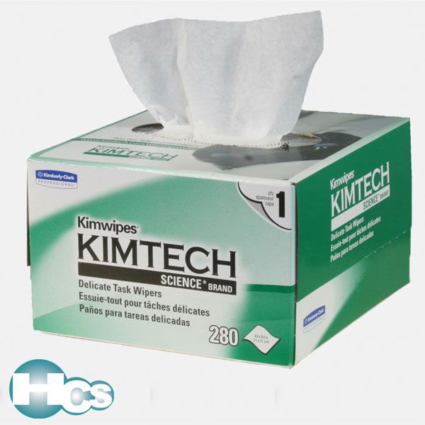Picture of Kimwipes Ex-L, 1-ply, 4.5 inch x 8.4 inch, 280 sheets/box (Kimtech Science - 34155)