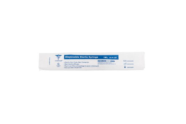 Picture of Sterile disposable syringe, 1ml, slip-tip