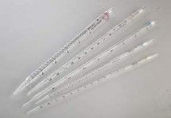 Picture of 5ml, Serological Pipet, Individually Wrapped, Sterilized, Non-Pyrogenic, 50/pkg, 200/Case