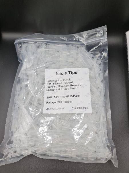 Picture of (200ul) - Universal Fit, non-Filtered tips, non-Sterile, Standard shank, Low retention, colourless, loose/bulk pack