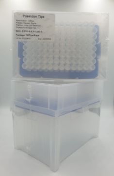 Picture of (1250ul) - Universal Fit, Filtered tips, Sterile, Standard shank, Low retention, colourless, hinged rack packing