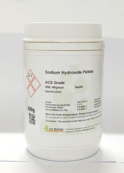 Picture of Sodium Hydroxide Pellets , ACS Grade, 500g