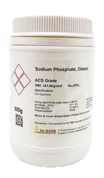 Picture of Sodium Phosphate, Dibasic, pH 9.1, ACS Grade, 500g
