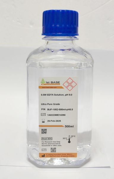 Picture of 0.5M EDTA , pH 8.0, Ultra Pure Grade, 500ml