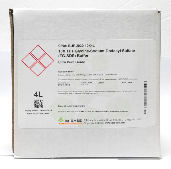 Picture of Tris Glycine-Sodium Dodecyl Sulfate (TG-SDS) Buffer, 10x, pH 8.6, 4000ml