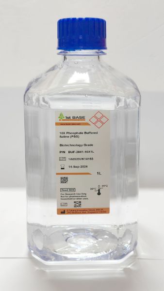 Picture of 10X Phosphate Buffered Saline (PBS), Biotechnology Grade, 1L