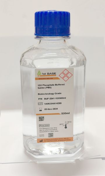 Picture of Phosphate-Buffered Saline (PBS), 10x, 500ml
