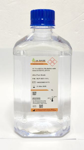 Picture of 1X Tris-EDTA (TE) Buffer with reduced EDTA , pH 8.0, Ultra Pure Grade, 1L