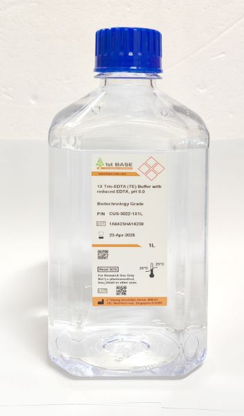 Picture of Tris-EDTA (TE) buffer with reduced EDTA, 1x, pH 8.0, 1000ml