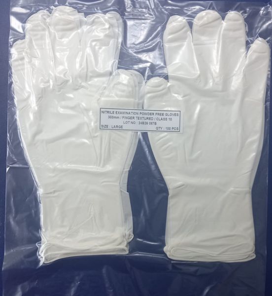 Picture of 12in Size M Class 10 Nitrile Disp Gloves