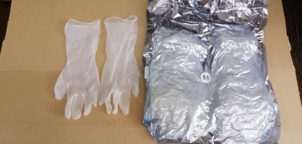 Picture of 12" Vinyl Disposable Gloves, Class 100, Size M