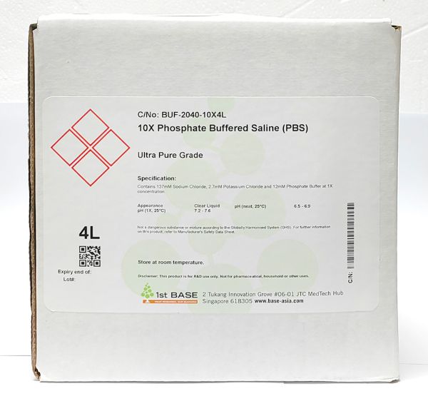 Picture of Phosphate-Buffered Saline (PBS), 10x, 4000ml