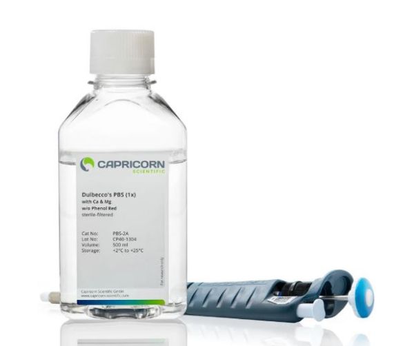 Picture of 1X Dulbecco's Phosphate-Buffered Saline (DPBS), with Calcium & Magnesium,  500ml
