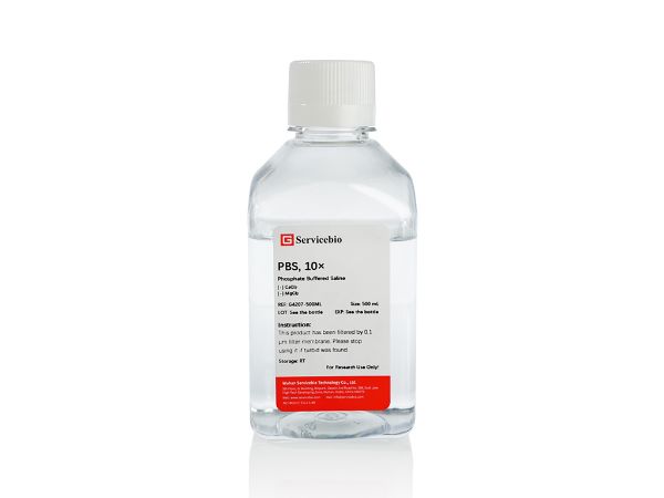 Picture of 10X Phosphate Buffered Saline (PBS), Biotechnology Grade, 500ml