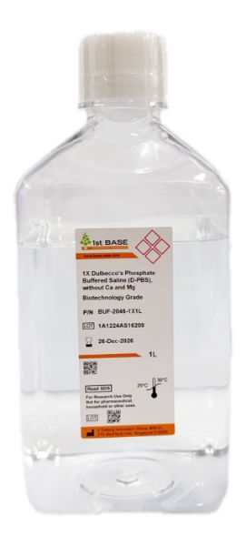 Picture of 1X Dulbecco's Phosphate-Buffered Saline (DPBS), w/o Calcium & Magnesium, 1000ml