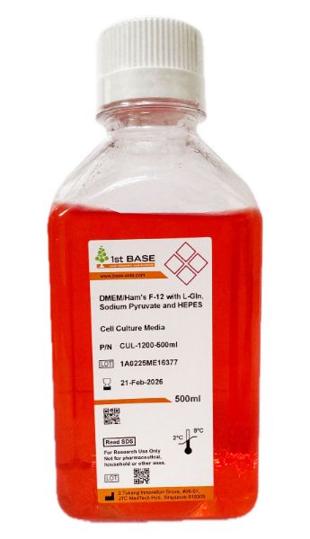 Picture of DMEM/Ham's F-12 with L-Gln, Sodium Pyruvate and HEPES, Cell Culture Media, 500ml