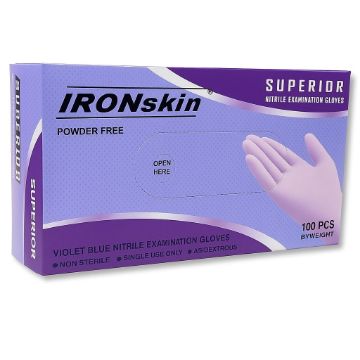 Picture of Glove-NPF-S/6, Disposable Nitrile Gloves, Powder Free, 9 to 10 inch, 4.6 to 6 MIL (S - Small)